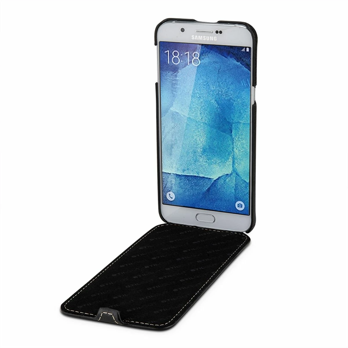 StilGut - Handyhülle Für Galaxy A8 (2015) „UltraSlim“ Aus Leder 4 StilGut - Handyhülle Für Galaxy A8 (2015) „UltraSlim“ Aus Leder – Bild 2