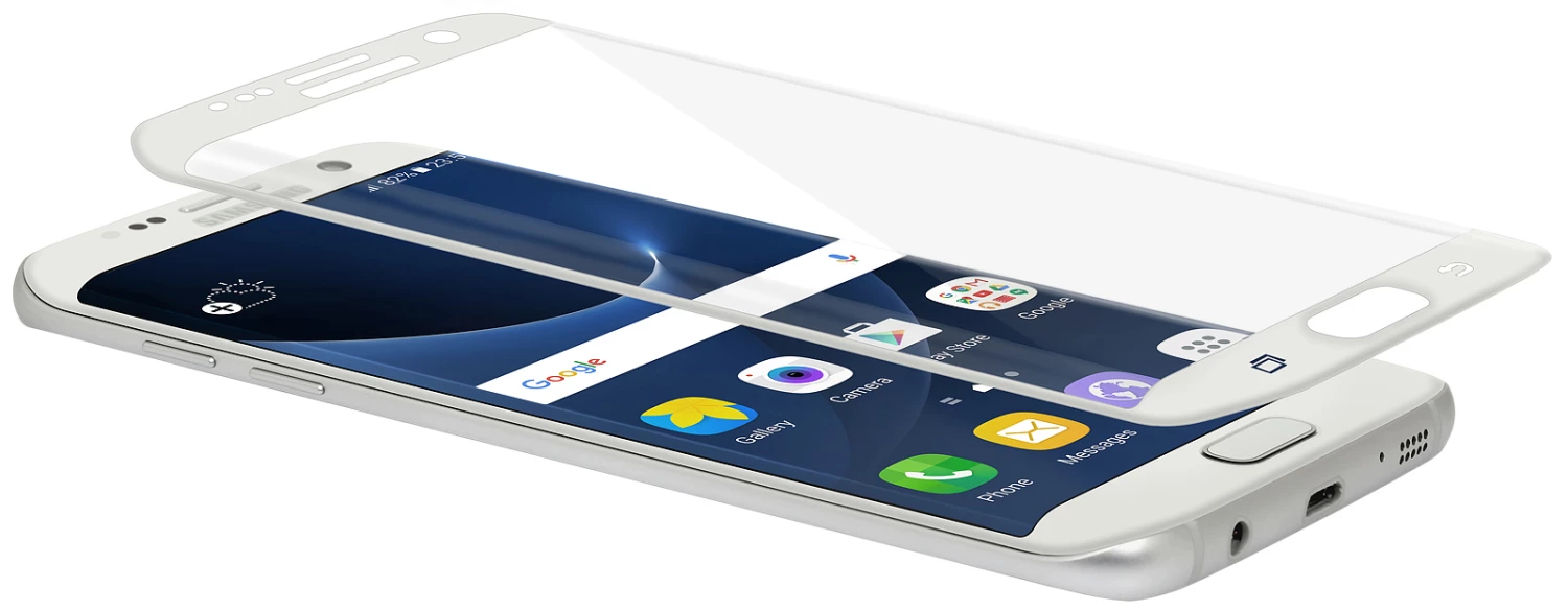 StilGut - Panzerglas 3D Curved Samsung Galaxy S7 Edge Mit Weißem Rand 5 StilGut - Panzerglas 3D Curved Samsung Galaxy S7 Edge Mit Weißem Rand – Bild 3