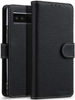 StilGut - Google Pixel 6a Cover Talis Mit Kartenfach -StilGut Verkaufs-Shop Google Pixel 6a Wallet Case Black Shop 1 1