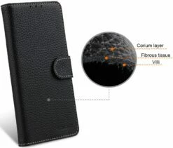 StilGut - Google Pixel 6a Cover Talis Mit Kartenfach -StilGut Verkaufs-Shop Google Pixel 6a Wallet Case Black Shop 3