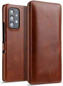 StilGut - Samsung Galaxy A53 5G Tasche Book Type Mit Clip 15 StilGut - Samsung Galaxy A53 5G Tasche Book Type Mit Clip -StilGut Verkaufs-Shop Samsung Galaxy A53 5G Case clip Cognac Shop 1