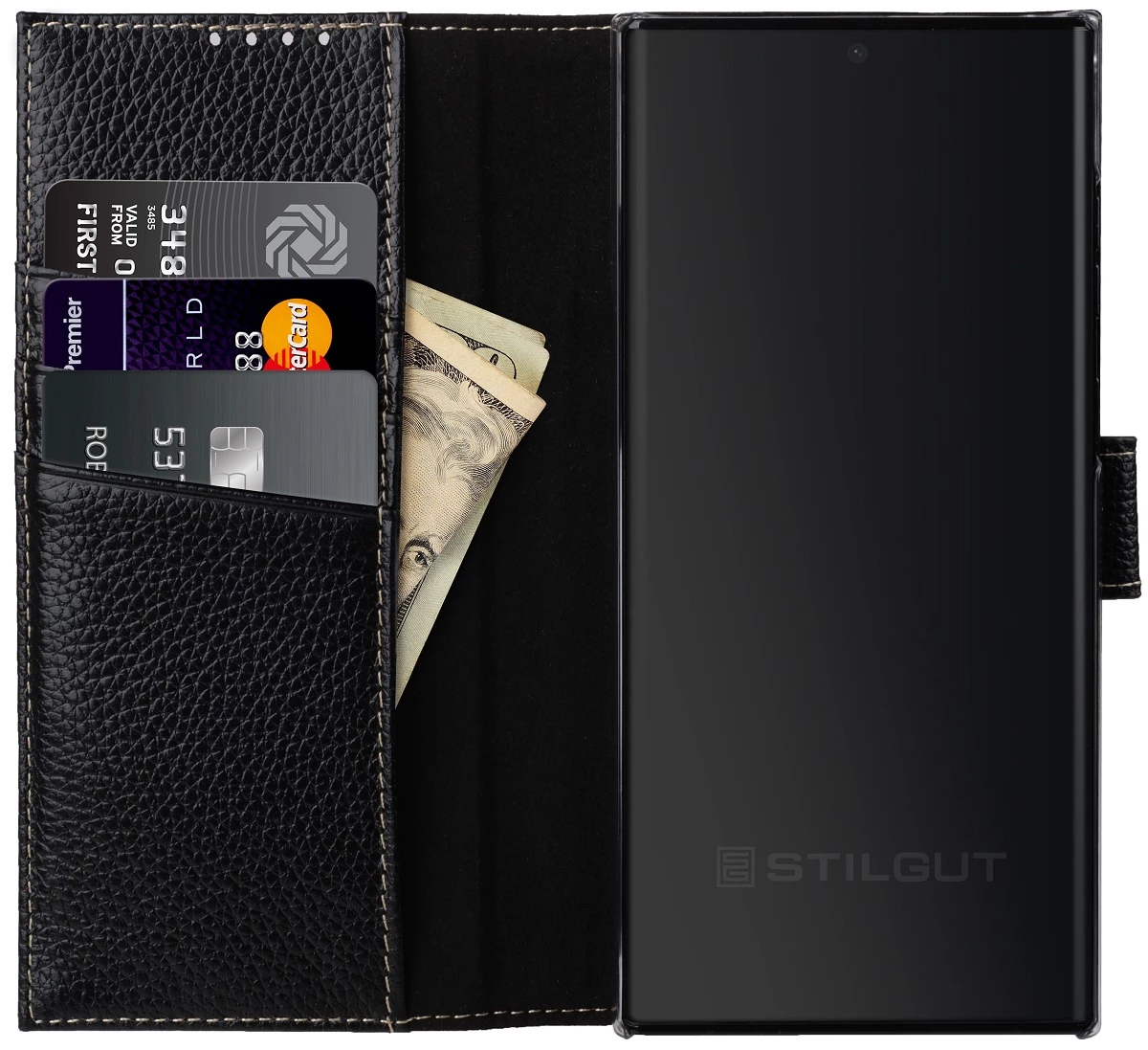 StilGut - Samsung Galaxy S22 Ultra Flip Cover Talis Mit Kartenfach 6 StilGut - Samsung Galaxy S22 Ultra Flip Cover Talis Mit Kartenfach – Bild 4