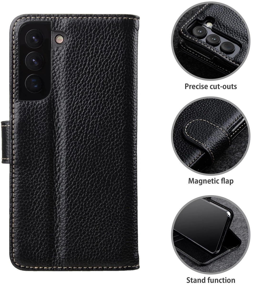 StilGut - Samsung Galaxy S22 Flip Cover Talis Mit Kartenfach 4 StilGut - Samsung Galaxy S22 Flip Cover Talis Mit Kartenfach – Bild 2