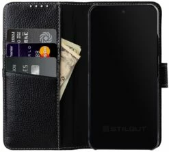 StilGut - Samsung Galaxy S22 Flip Cover Talis Mit Kartenfach 15 StilGut - Samsung Galaxy S22 Flip Cover Talis Mit Kartenfach -StilGut Verkaufs-Shop Samsung Galaxy S22 plus Wallet Case Black Shop 4