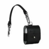 StilGut - AirPods 2 Hülle Aus Leder Mit Lederband & Karabiner -StilGut Verkaufs-Shop airpods2 wireless case mit lederband karabiner schwarz nappa 01