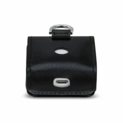StilGut - AirPods 2 Hülle Aus Leder Mit Lederband & Karabiner -StilGut Verkaufs-Shop airpods2 wireless case mit lederband karabiner schwarz nappa 05