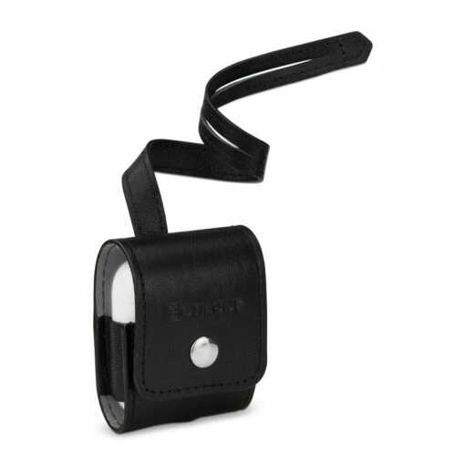 StilGut - AirPods Case Aus Leder Mit Lederband -StilGut Verkaufs-Shop airpods case aus leder mit lederband schwarz nappa 01