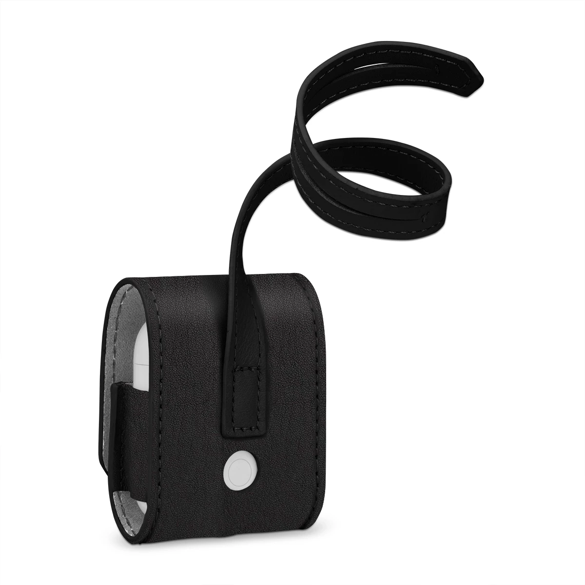 StilGut - AirPods Case Aus Leder Mit Lederband 4 StilGut - AirPods Case Aus Leder Mit Lederband – Bild 2