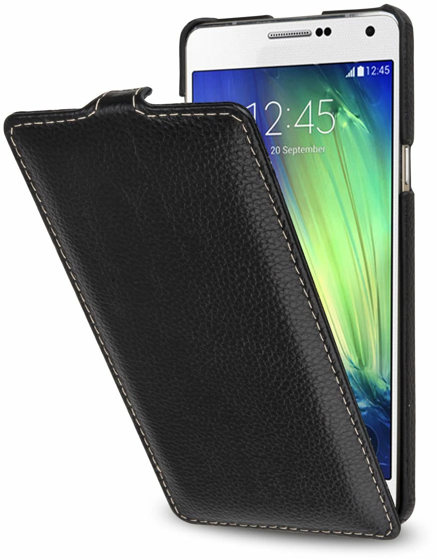 StilGut - Handyhülle Für Galaxy A7 "UltraSlim" Aus Leder 3 StilGut - Handyhülle Für Galaxy A7 "UltraSlim" Aus Leder