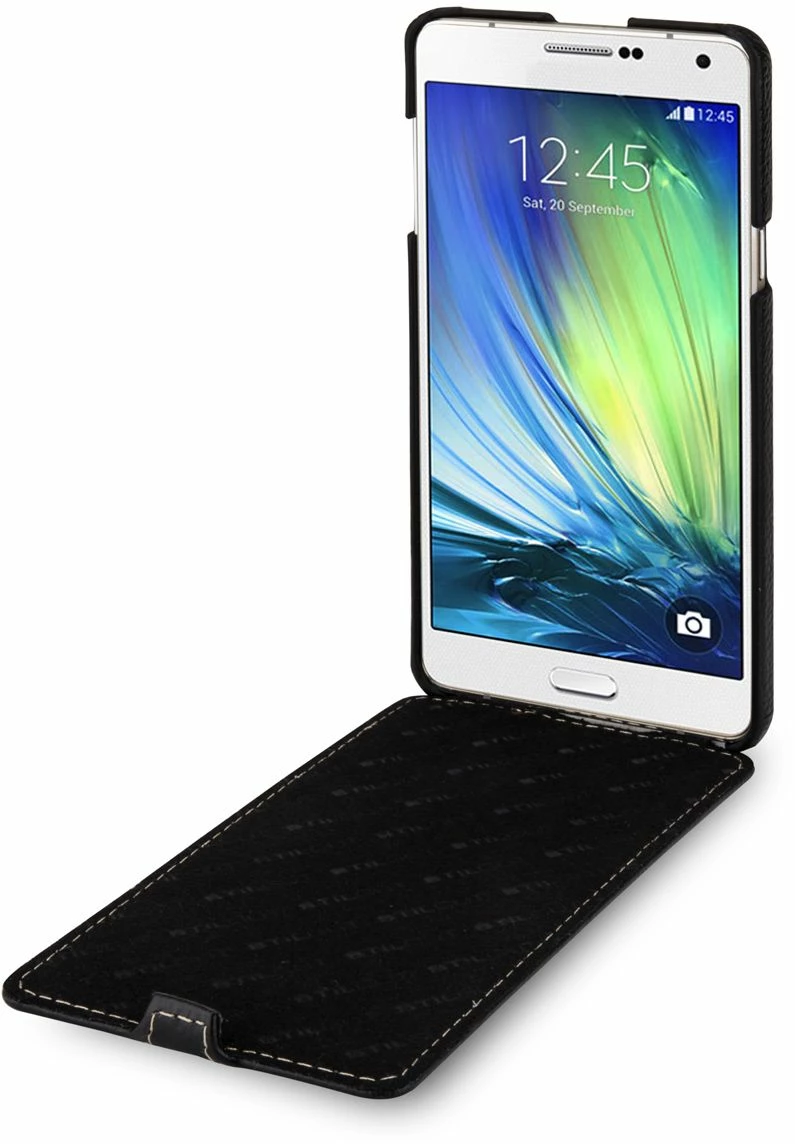StilGut - Handyhülle Für Galaxy A7 "UltraSlim" Aus Leder 4 StilGut - Handyhülle Für Galaxy A7 "UltraSlim" Aus Leder – Bild 2