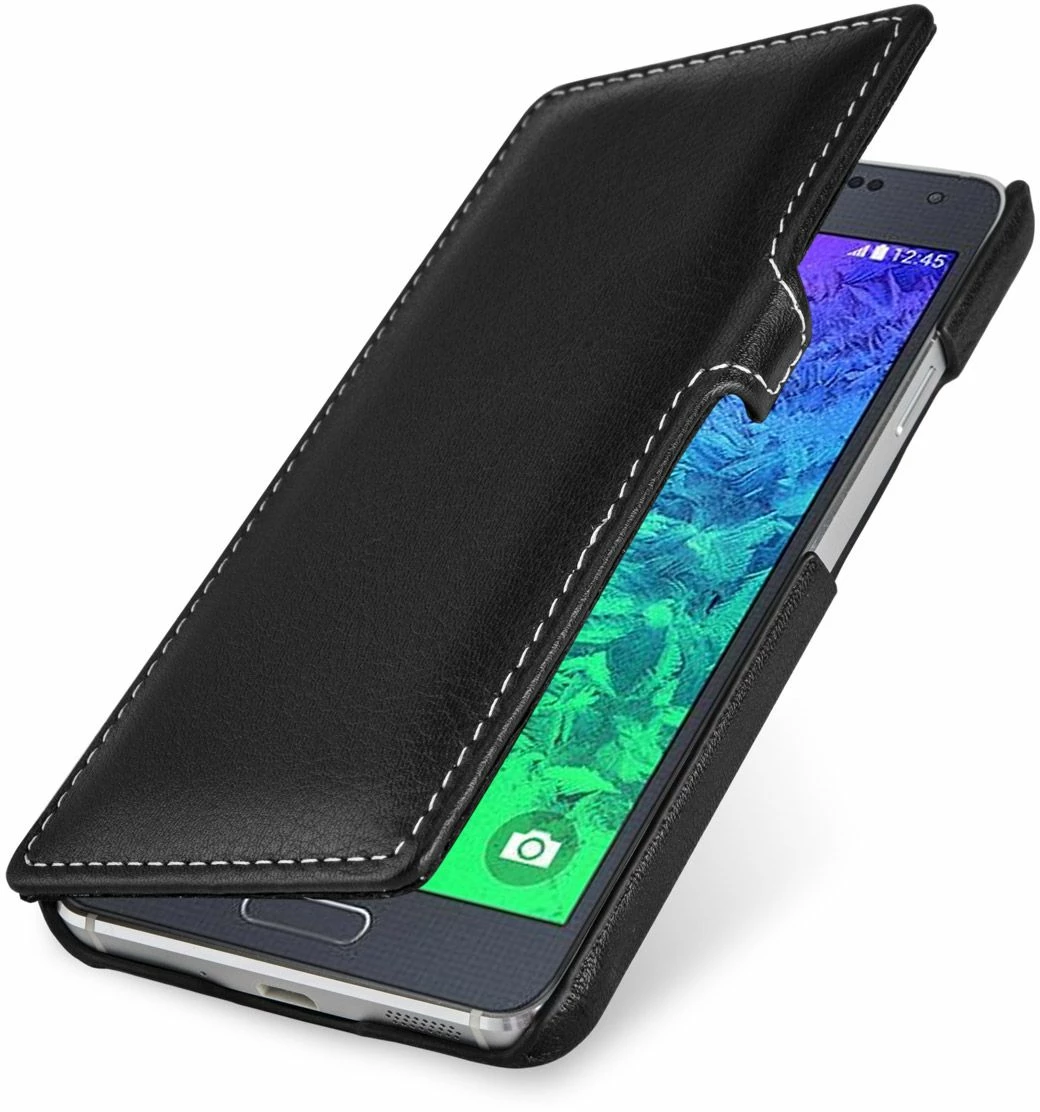 StilGut - Handyhülle Für Samsung Galaxy Alpha "Book Type" Mit Clip 10 StilGut - Handyhülle Für Samsung Galaxy Alpha "Book Type" Mit Clip – Bild 8