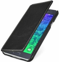StilGut - Handyhülle Für Samsung Galaxy Alpha "Book Type" Ohne Clip -StilGut Verkaufs-Shop galaxy alpha cover bt schw 01