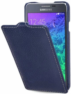 StilGut - Handyhülle Für Samsung Galaxy Alpha "UltraSlim" Aus Leder -StilGut Verkaufs-Shop galaxy alpha huelle us nb 01