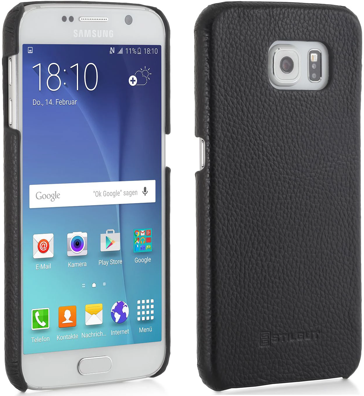 StilGut - Handyhülle Für Galaxy S6 "Cover Type" Aus Leder 11 StilGut - Handyhülle Für Galaxy S6 "Cover Type" Aus Leder – Bild 9
