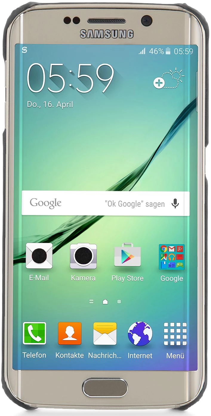 StilGut - Handyhülle Für Galaxy S6 Edge "Cover Type" Aus Leder 4 StilGut - Handyhülle Für Galaxy S6 Edge "Cover Type" Aus Leder – Bild 2