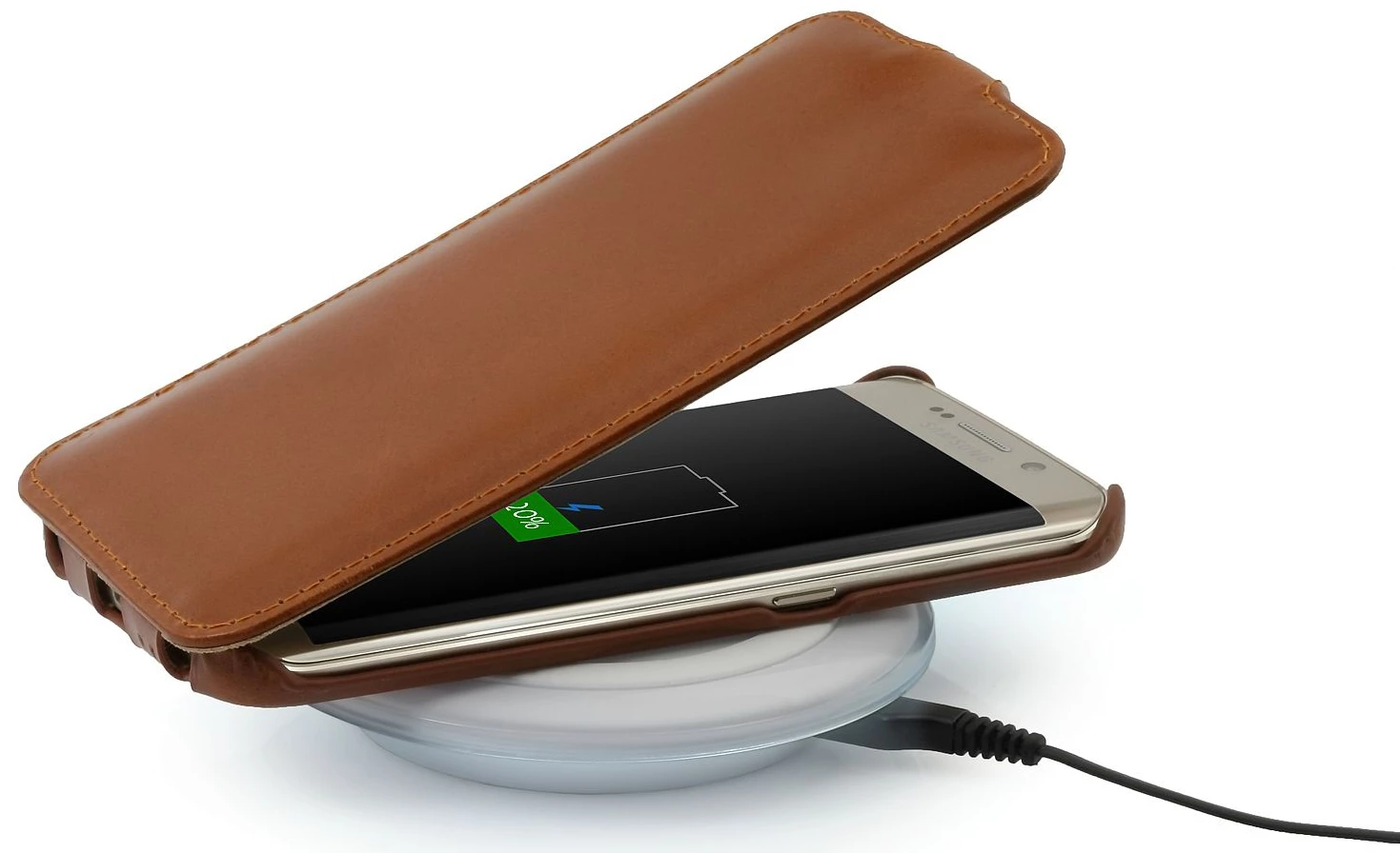 StilGut - Handyhülle Für Galaxy S6 Edge "UltraSlim" Aus Leder 6 StilGut - Handyhülle Für Galaxy S6 Edge "UltraSlim" Aus Leder – Bild 4