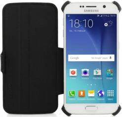 StilGut - Handyhülle Für Galaxy S6 "UltraSlim" Mit Standfunktion -StilGut Verkaufs-Shop galaxy s6 etui bt ta v2 schw 09