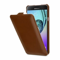 StilGut - Samsung Galaxy A7 (2016) Hülle UltraSlim Aus Leder -StilGut Verkaufs-Shop galaxy a7 2016 handyhuelle ultraslim cogn 01 1