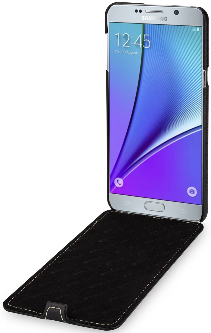 StilGut - Handyhülle Für Galaxy Note 5 „UltraSlim“ Aus Leder 4 StilGut - Handyhülle Für Galaxy Note 5 „UltraSlim“ Aus Leder – Bild 2