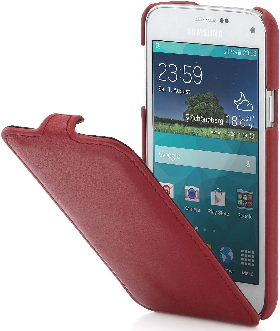 StilGut - UltraSlim Case Für Samsung Galaxy S5 Mini Aus Leder 14 StilGut - UltraSlim Case Für Samsung Galaxy S5 Mini Aus Leder – Bild 12