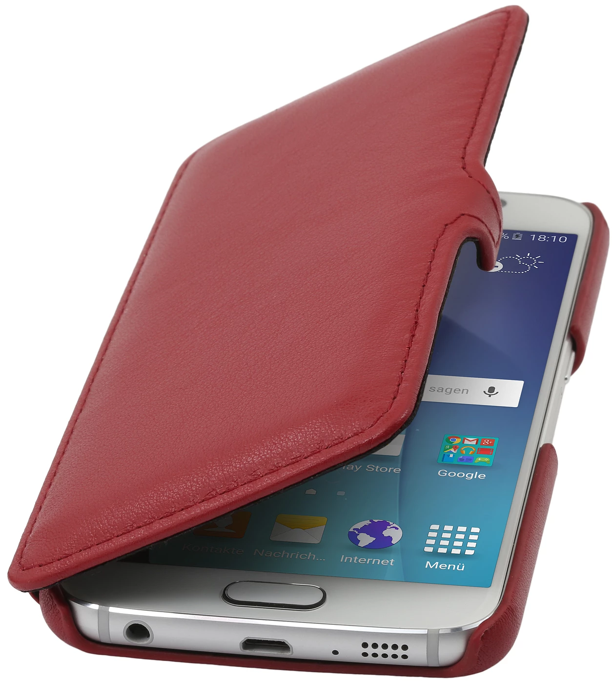 StilGut - Handyhülle Für Galaxy S6 "Book Type" Mit Clip 16 StilGut - Handyhülle Für Galaxy S6 "Book Type" Mit Clip – Bild 14