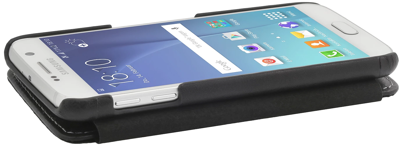 StilGut - Handyhülle Für Galaxy S6 "Book Type" Mit Clip 10 StilGut - Handyhülle Für Galaxy S6 "Book Type" Mit Clip – Bild 8