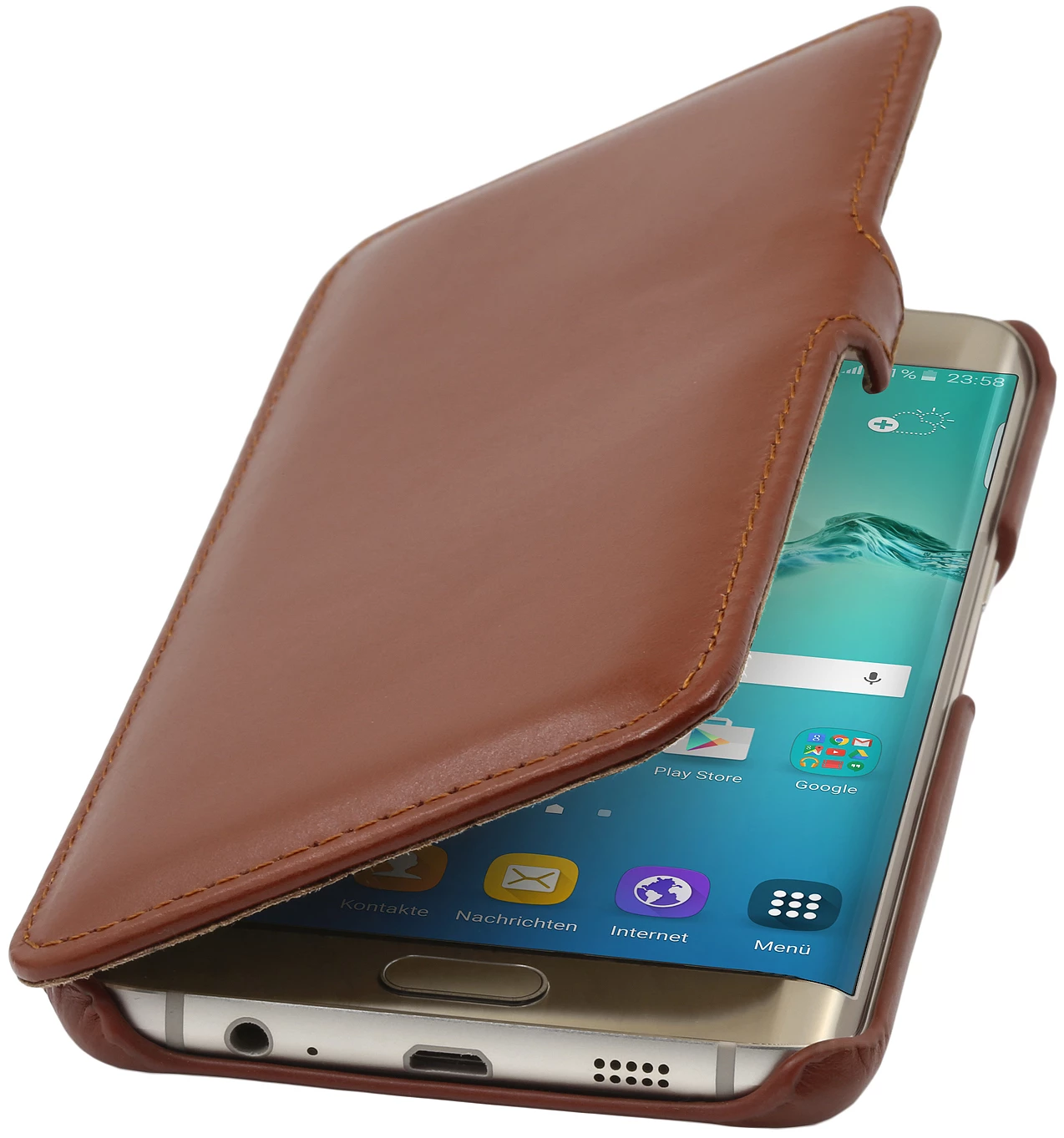 StilGut - Handyhülle Für Galaxy S6 Edge+ Book Type Mit Clip 15 StilGut - Handyhülle Für Galaxy S6 Edge+ Book Type Mit Clip – Bild 13
