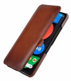 StilGut - Google Pixel 4a 5G Tasche Book Type Mit Clip -StilGut Verkaufs-Shop google pixel 4a 5g book case clip brown 01
