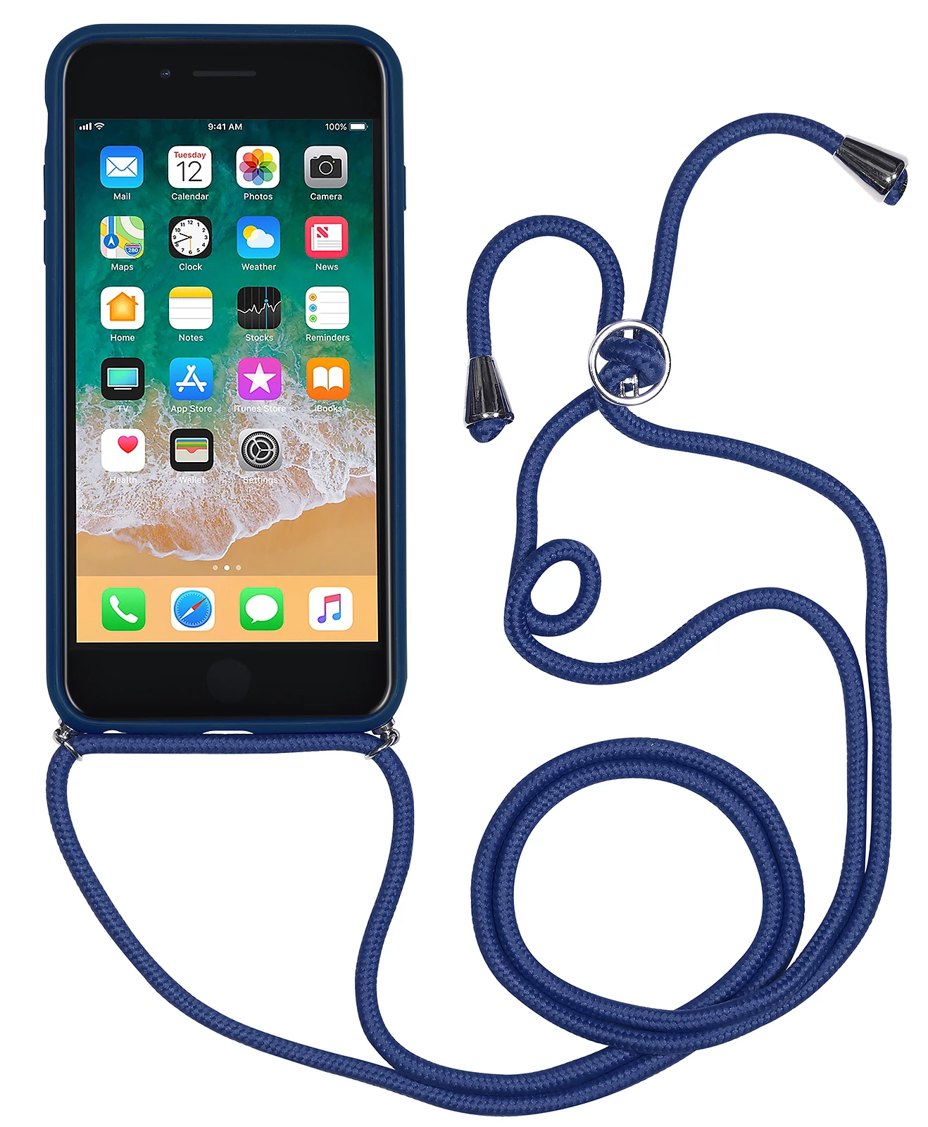 StilGut - Handykette Für IPhone 7 Plus Mit Lederrückseite 10 StilGut - Handykette Für IPhone 7 Plus Mit Lederrückseite – Bild 8