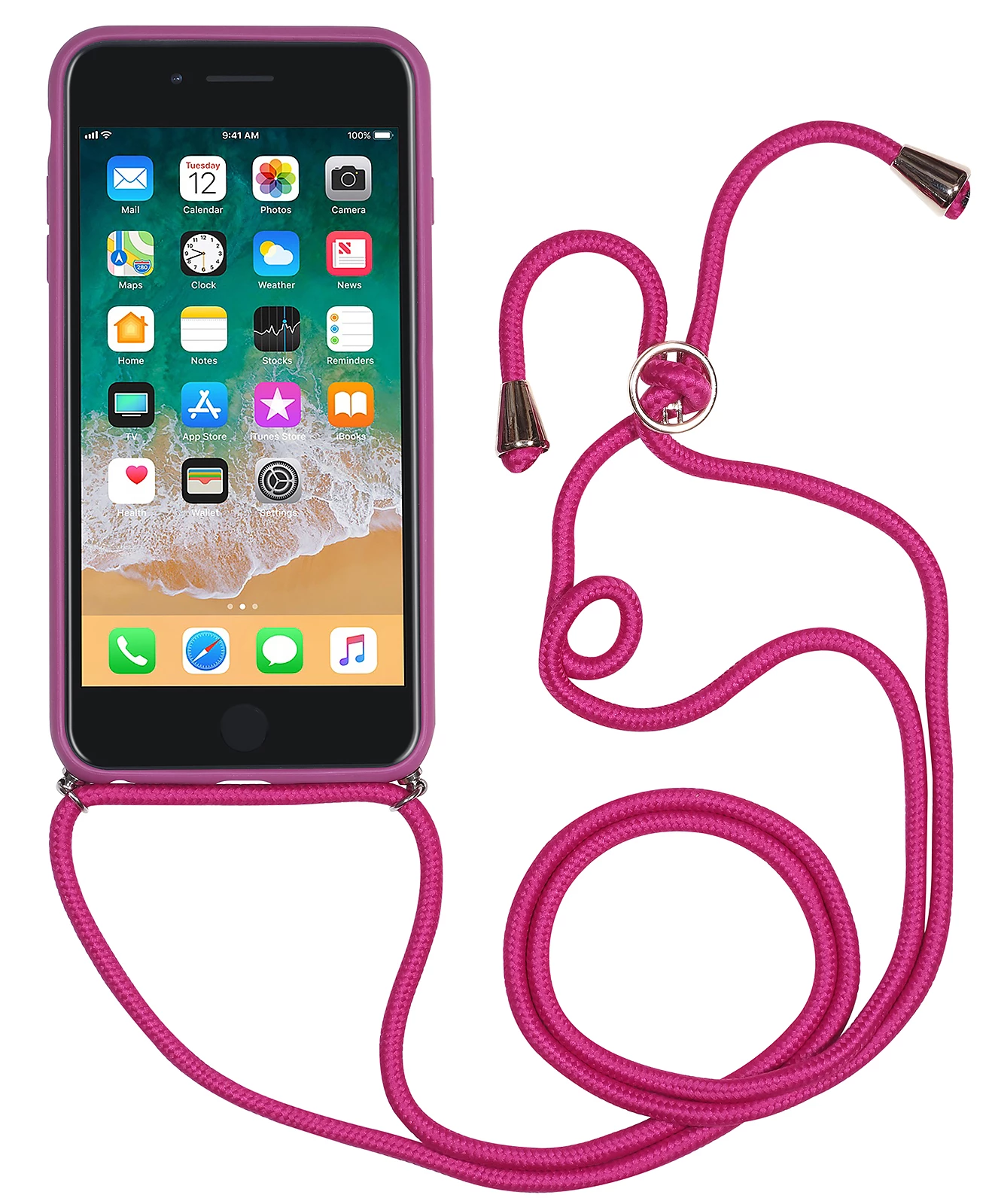 StilGut - Handykette Für IPhone 7 Plus Mit Lederrückseite 12 StilGut - Handykette Für IPhone 7 Plus Mit Lederrückseite – Bild 10