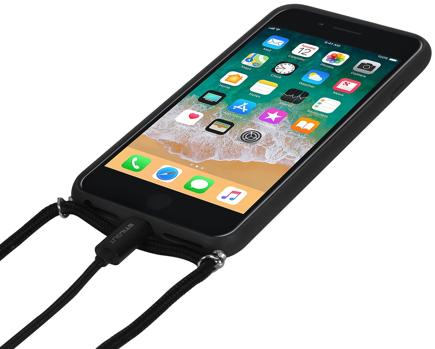 StilGut - Handykette Für IPhone 7 Plus Mit Lederrückseite 6 StilGut - Handykette Für IPhone 7 Plus Mit Lederrückseite – Bild 4