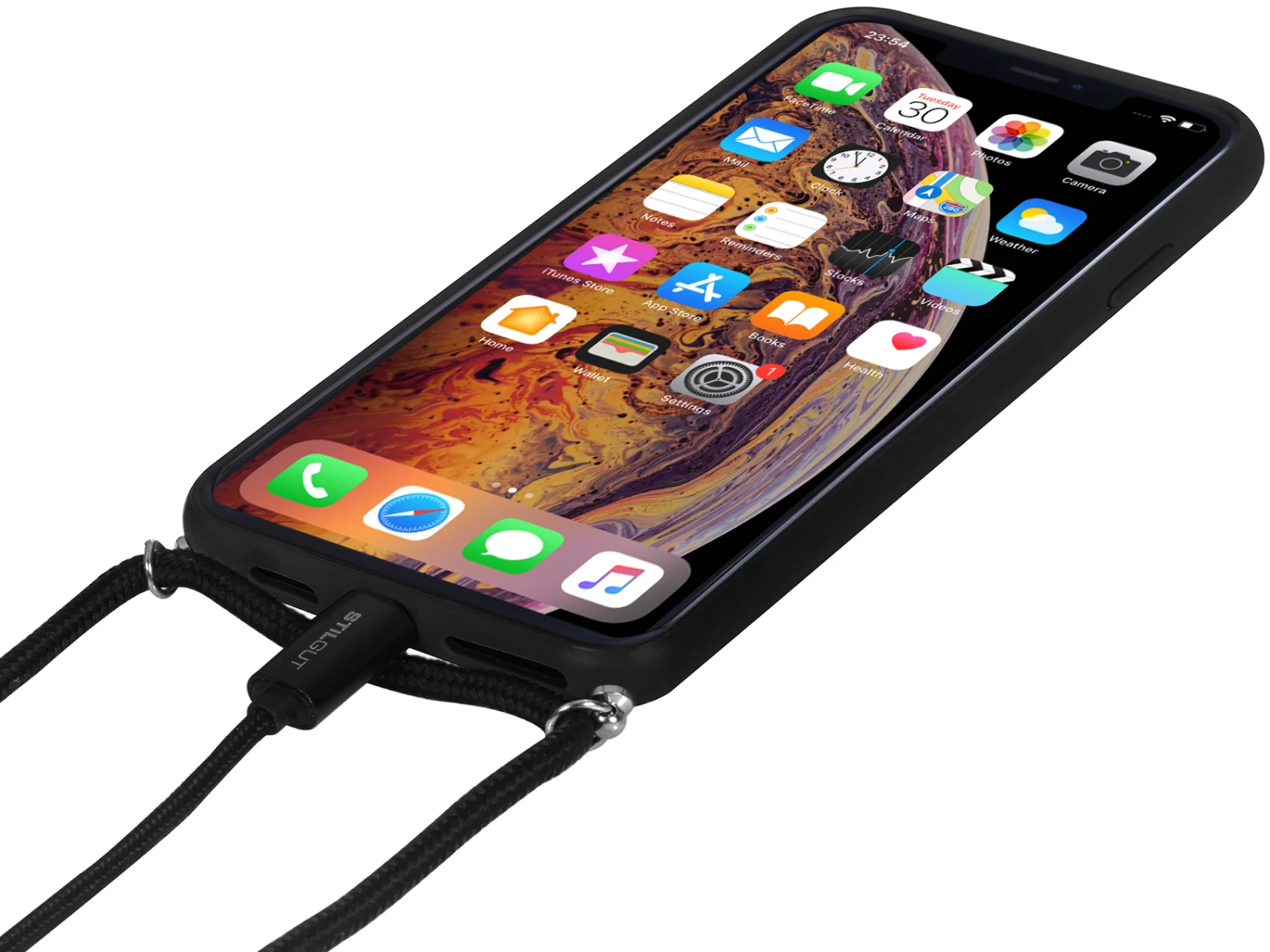 StilGut - Handykette Für IPhone XS Max Mit Lederrückseite 6 StilGut - Handykette Für IPhone XS Max Mit Lederrückseite – Bild 4