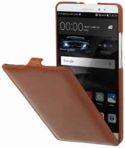 StilGut - Huawei Mate 8 Hülle UltraSlim Aus Leder -StilGut Verkaufs-Shop huawei mate 8 huelle ultraslim cognac 01 1