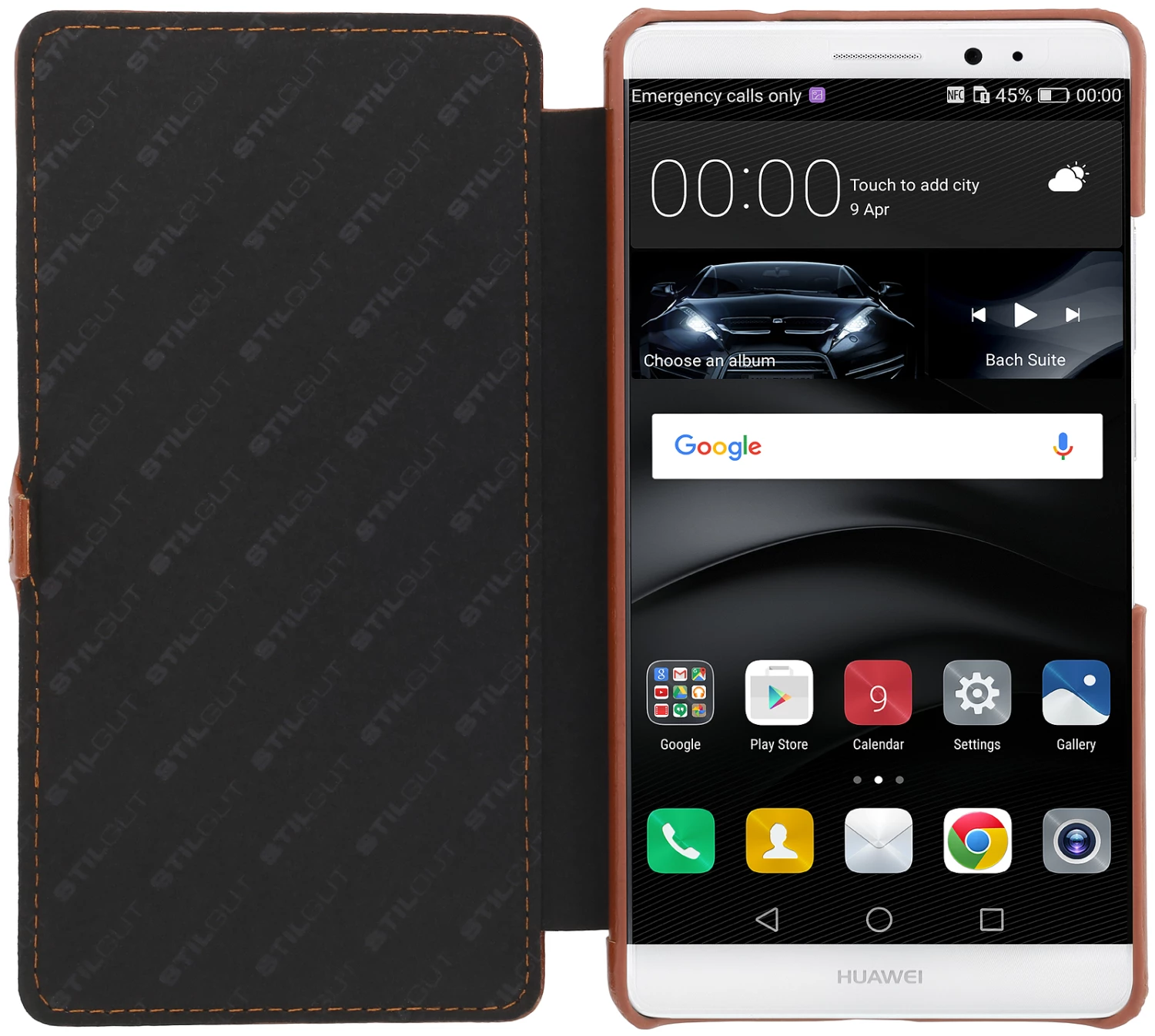 StilGut - Huawei Mate 8 Tasche Book Type Aus Leder Mit Clip 4 StilGut - Huawei Mate 8 Tasche Book Type Aus Leder Mit Clip – Bild 2