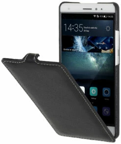 StilGut - Huawei Mate S Hülle UltraSlim Aus Leder -StilGut Verkaufs-Shop huawei mate s huelle ultraslim aus leder schwarz 01 1
