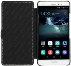 StilGut Verkaufs-Shop -StilGut Verkaufs-Shop huawei mate s tasche book type mit clip aus leder schwarz 02