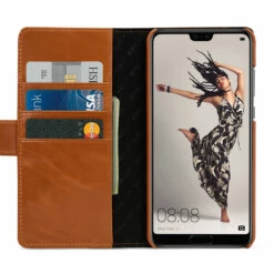 StilGut - Huawei P20 Pro Hülle Talis Mit Kreditkartenfach -StilGut Verkaufs-Shop huawei p20 pro huelle talis mit kreditkartenfach cognac 01 w
