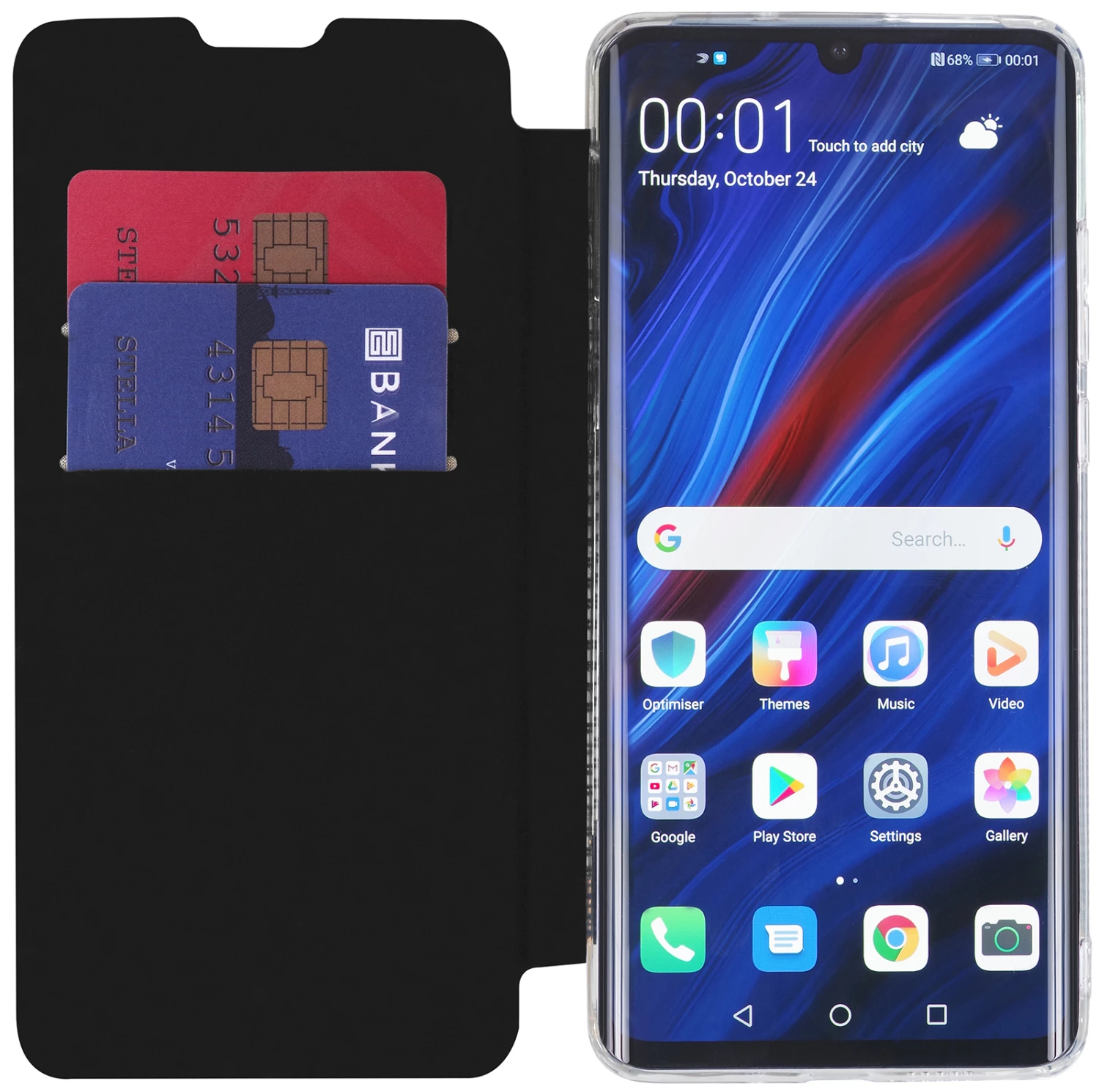 StilGut - Huawei P Smart 2019 Book Type NFC/RFID Blocking Hülle 4 StilGut - Huawei P Smart 2019 Book Type NFC/RFID Blocking Hülle – Bild 2