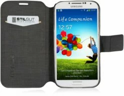 StilGut - Tasche Mit Standfunktion Für Samsung Galaxy S4 I9500 -StilGut Verkaufs-Shop huelle galaxy s4 standf schw 09