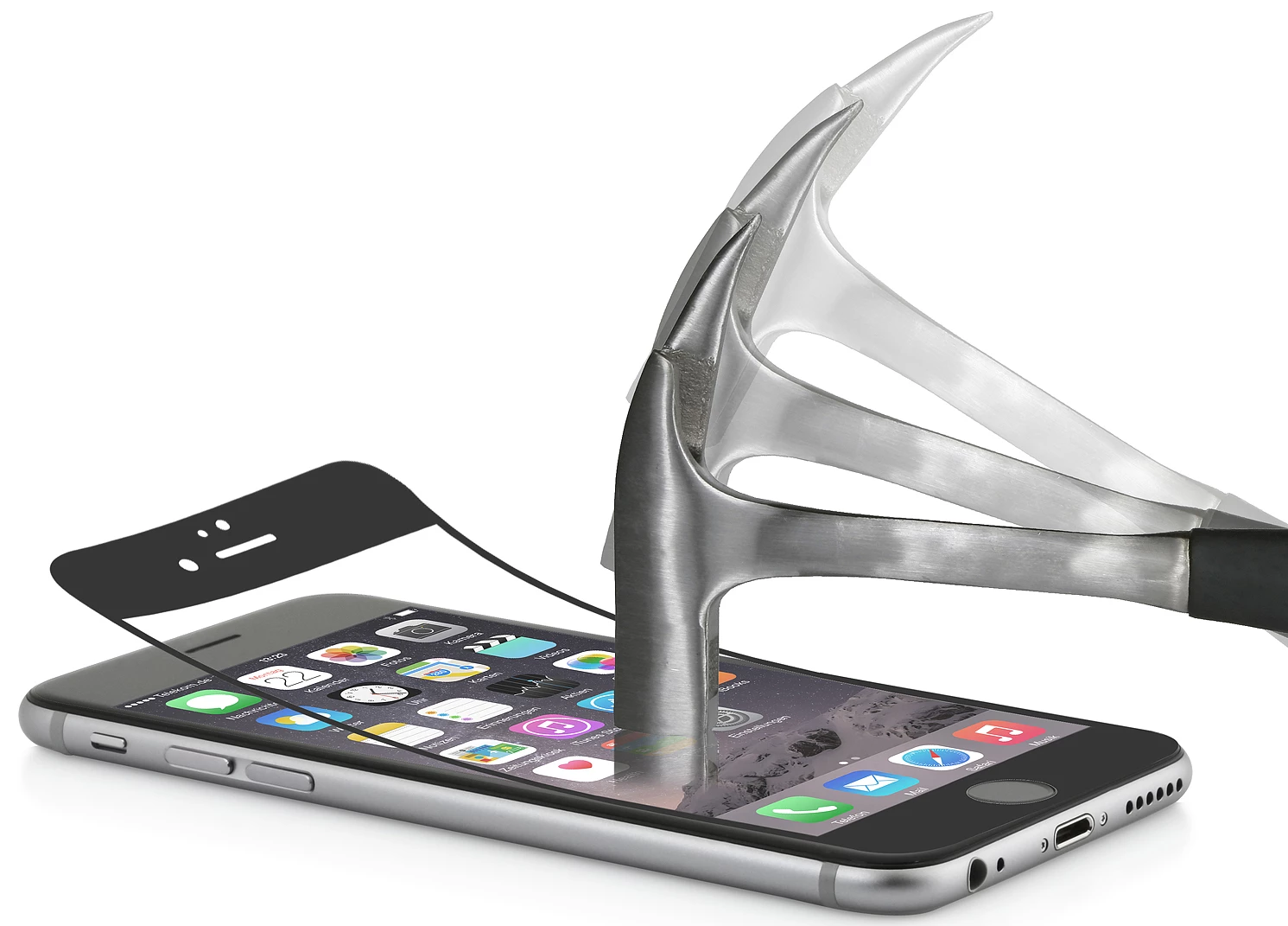 StilGut - Panzerglasfolie Für IPhone 6 Plus & 6s Plus 2er-Pack Schwarzer Rand 2 StilGut - Panzerglasfolie Für IPhone 6 Plus & 6s Plus 2er-Pack Schwarzer Rand