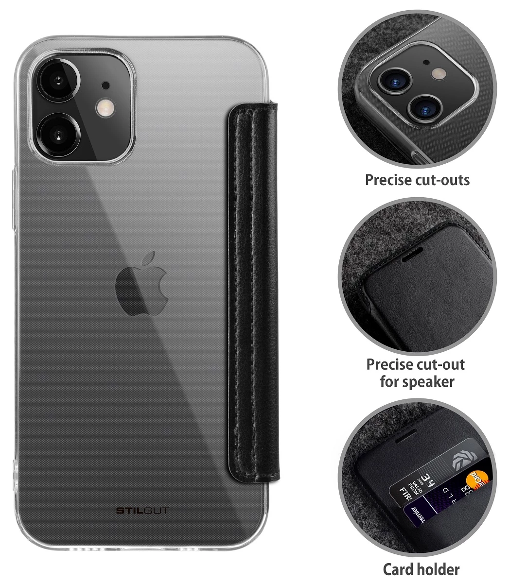 StilGut - IPhone 12 Mini NFC/RFID Blocking Hülle 4 StilGut - IPhone 12 Mini NFC/RFID Blocking Hülle – Bild 2