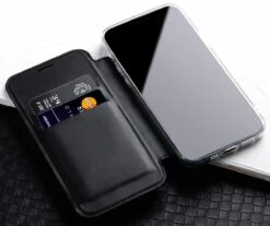 StilGut - IPhone 12 Pro Max NFC/RFID Blocking Hülle 11 StilGut - IPhone 12 Pro Max NFC/RFID Blocking Hülle -StilGut Verkaufs-Shop iphone 12 pro max rfid blocking book case black 03