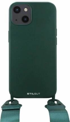 StilGut - Handykette Für IPhone 13 -StilGut Verkaufs-Shop iphone 13 lanyard case dark green 01 1
