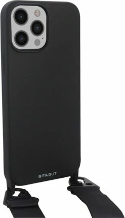 StilGut - Handykette Für IPhone 13 Pro Max -StilGut Verkaufs-Shop iphone 13 pro max lanyard case black 01 1
