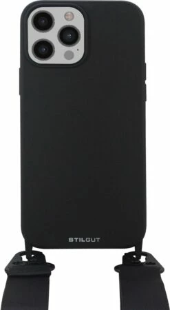 StilGut - Handykette Für IPhone 13 Pro Max -StilGut Verkaufs-Shop iphone 13 pro max lanyard case black 03