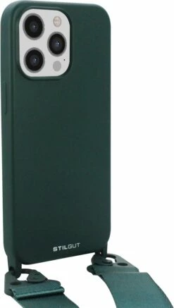 StilGut - Handykette Für IPhone 13 Pro Max -StilGut Verkaufs-Shop iphone 13 pro max lanyard case dark green 01