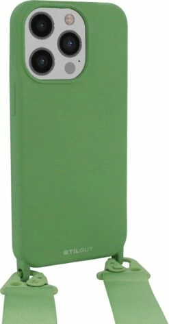 StilGut - Handykette Für IPhone 13 Pro Max -StilGut Verkaufs-Shop iphone 13 pro max lanyard case light green 01