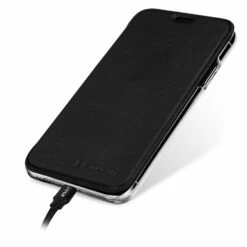 StilGut - IPhone X Book Type NFC/RFID Blocking Hülle -StilGut Verkaufs-Shop iphone x huelle book type nfc rfid blocking schwarz transparent w 6