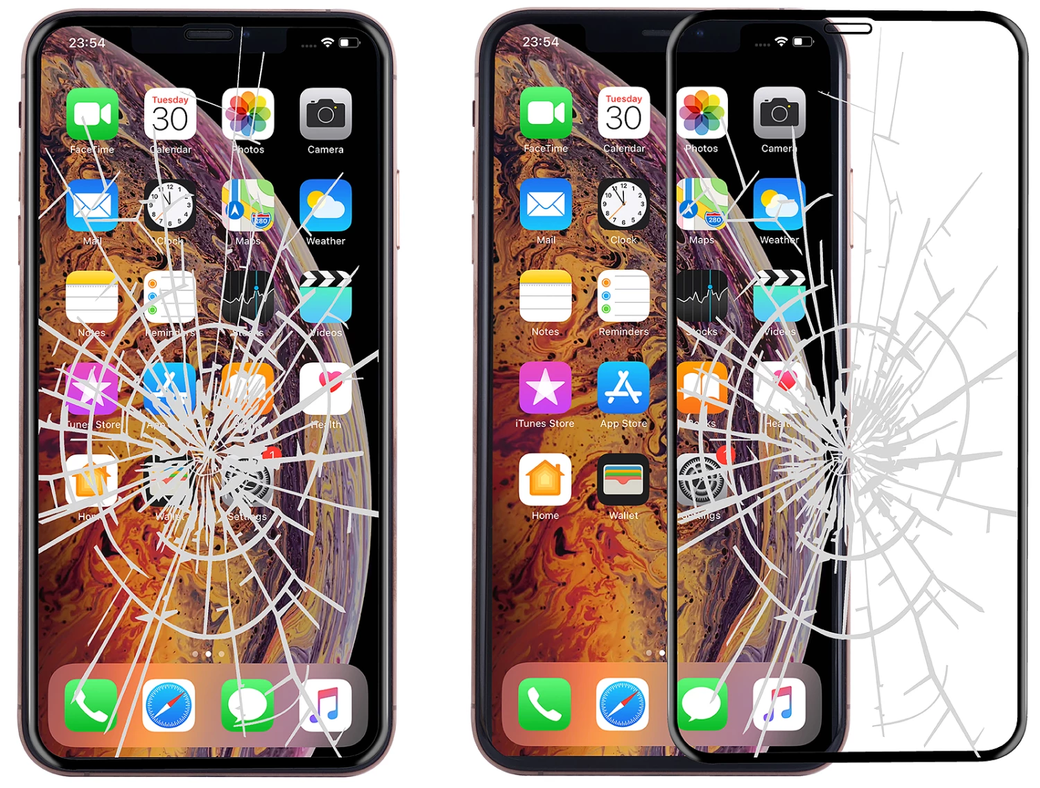 StilGut - IPhone XS Max Panzerglas 3D Full Cover 8 StilGut - IPhone XS Max Panzerglas 3D Full Cover – Bild 6