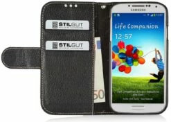 StilGut - Ledertasche "Talis" Für Samsung Galaxy S4 I9500 & I9505 -StilGut Verkaufs-Shop lederhulle samsung galaxy s4 schw 10 1